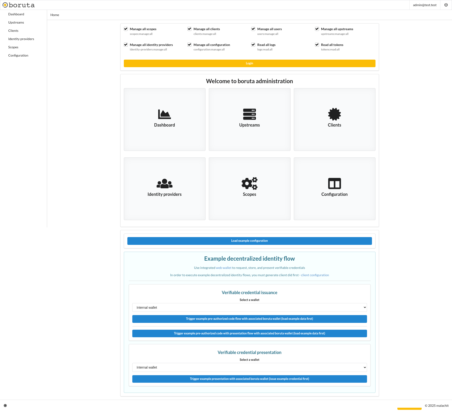 boruta administration homepage