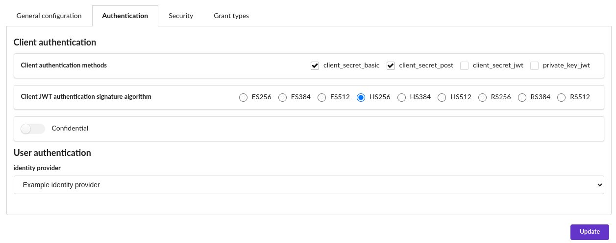 client form
