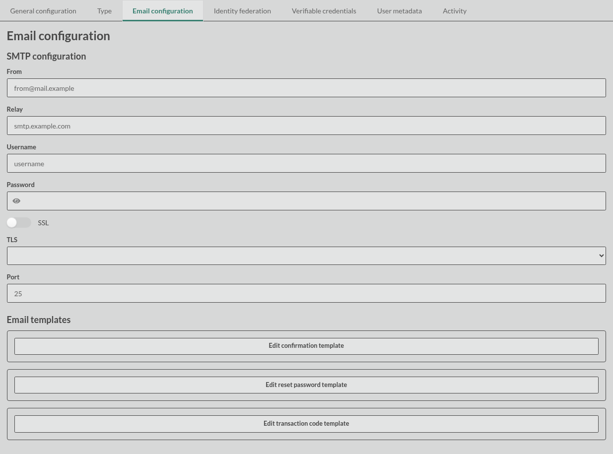 backend form