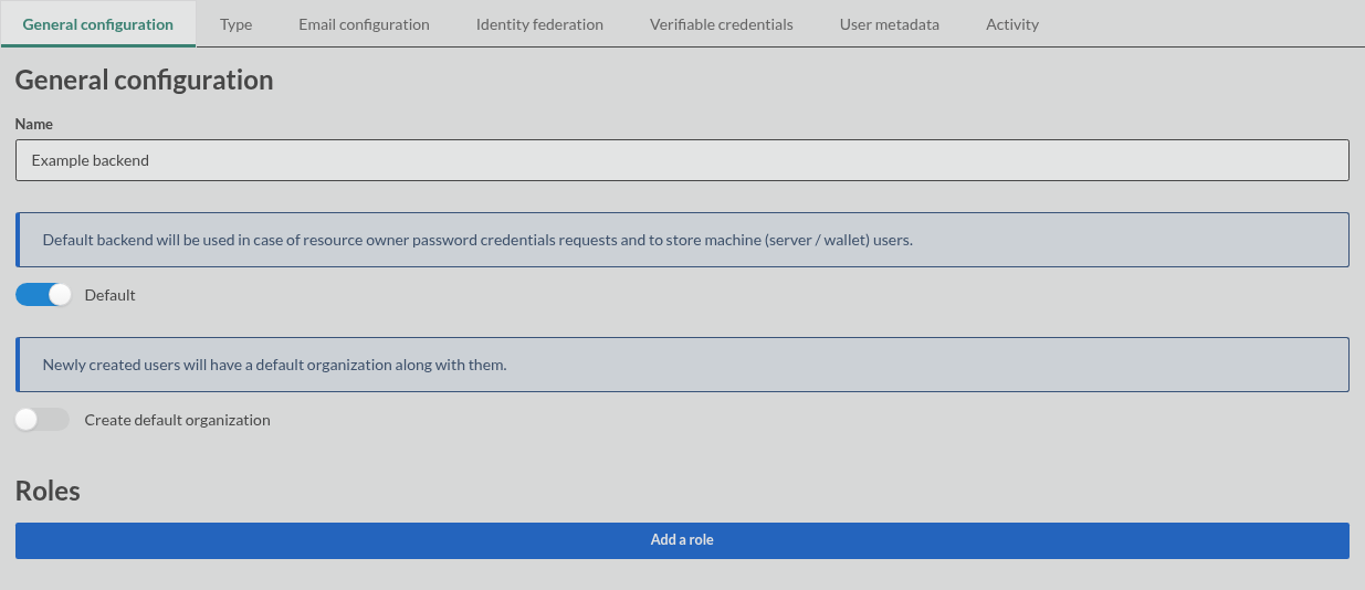 backend form