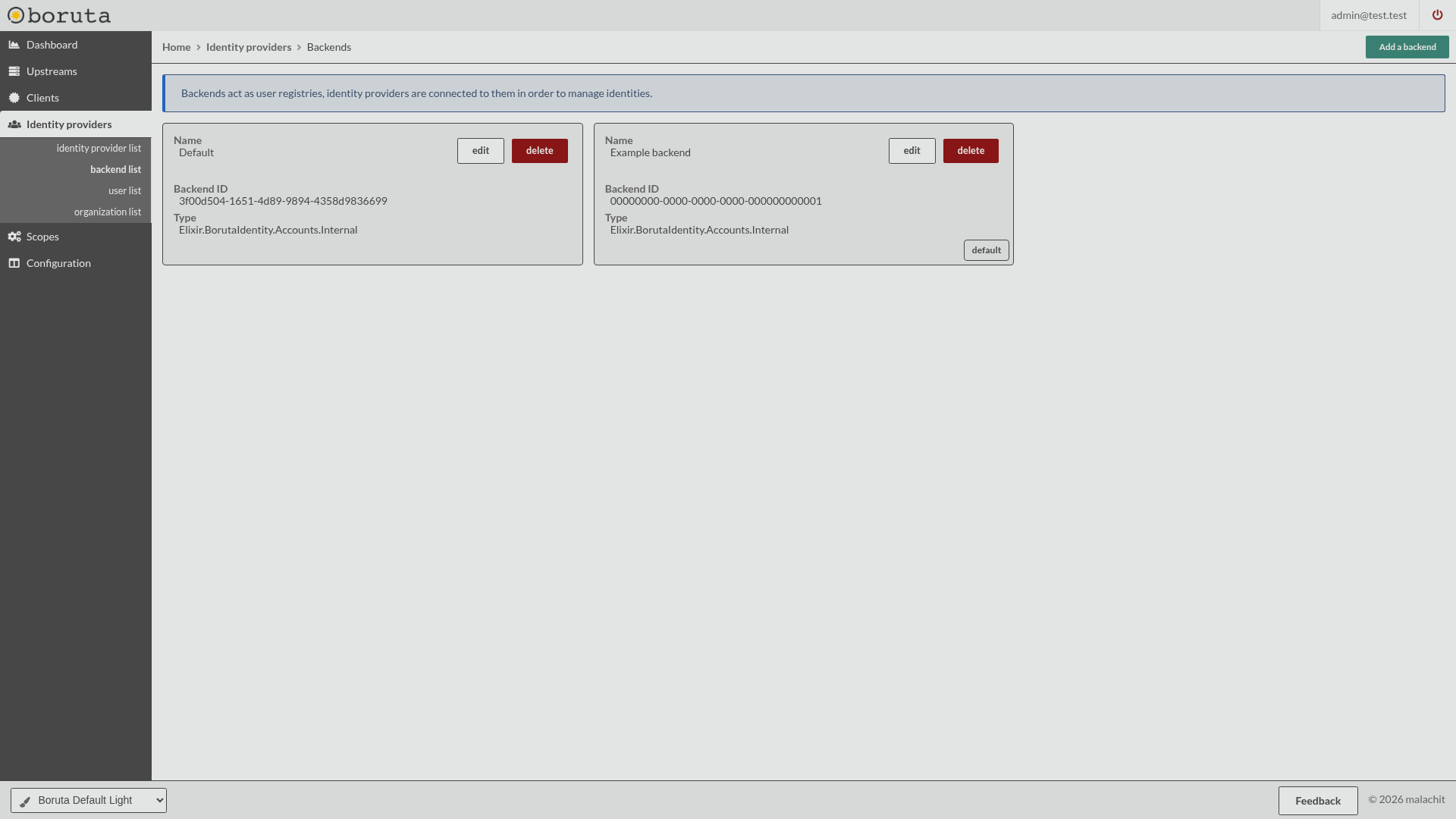 backend view