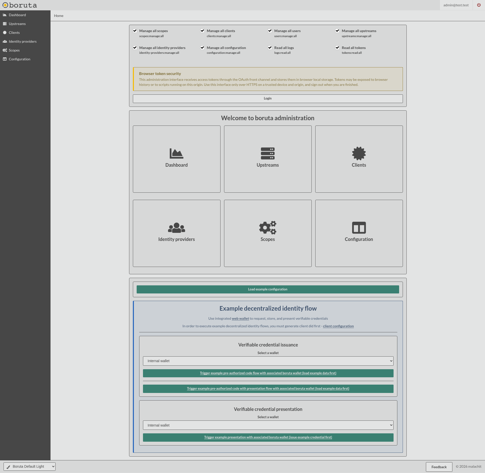boruta administration homepage