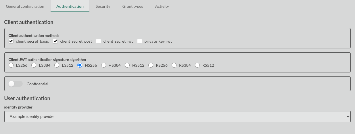 client form