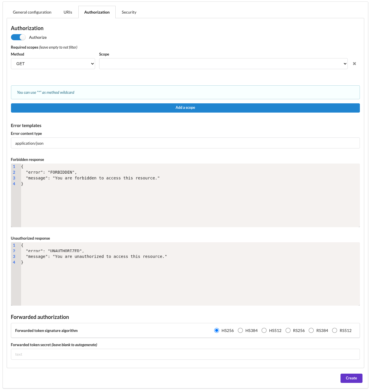 upstream authorization